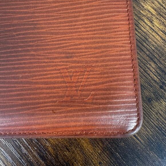 Louis Vuitton Vintage Brown Epi Leather Slim Wallet Card Holder - Picture 8 of 12